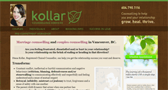 Desktop Screenshot of kollarcounselling.com