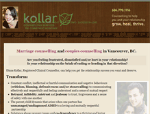 Tablet Screenshot of kollarcounselling.com